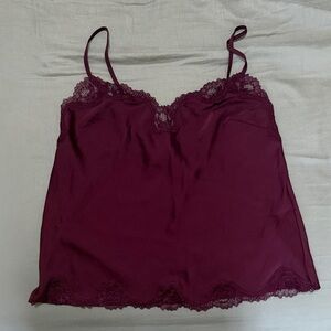 Victoria's Secret Burgundy Lace Lingerie Set